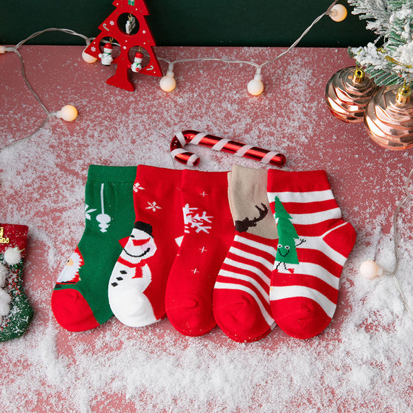 Autumn and Winter New Children's Cute Christmas Socks GH48