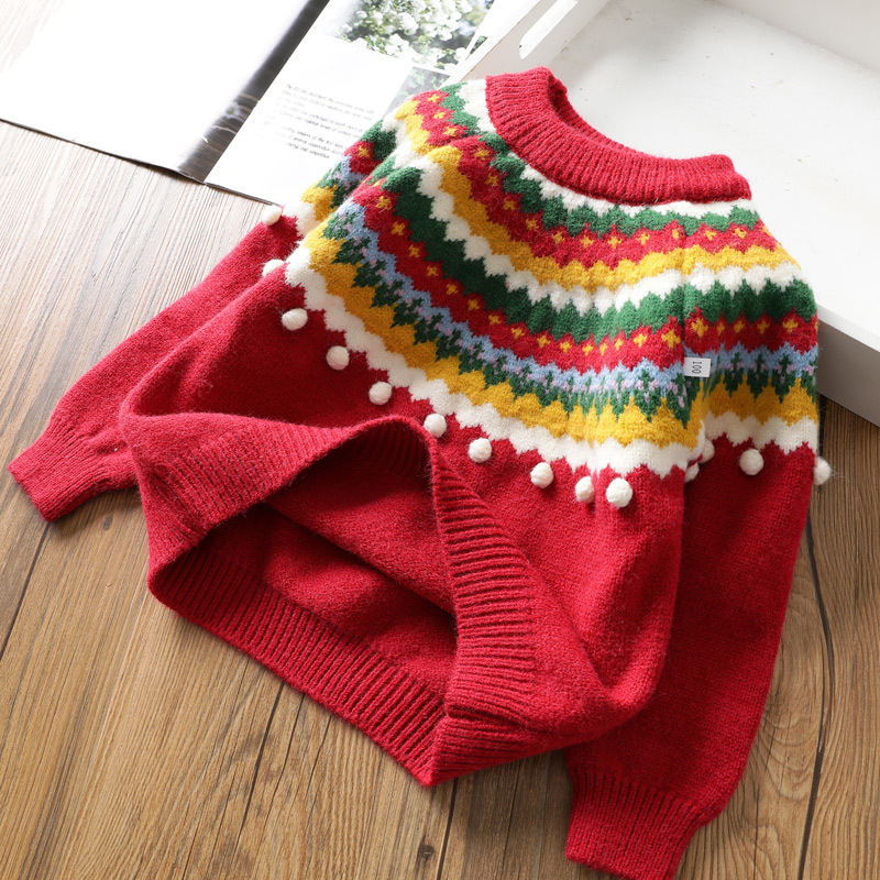 Girls Christmas Fleece Sweater GH27