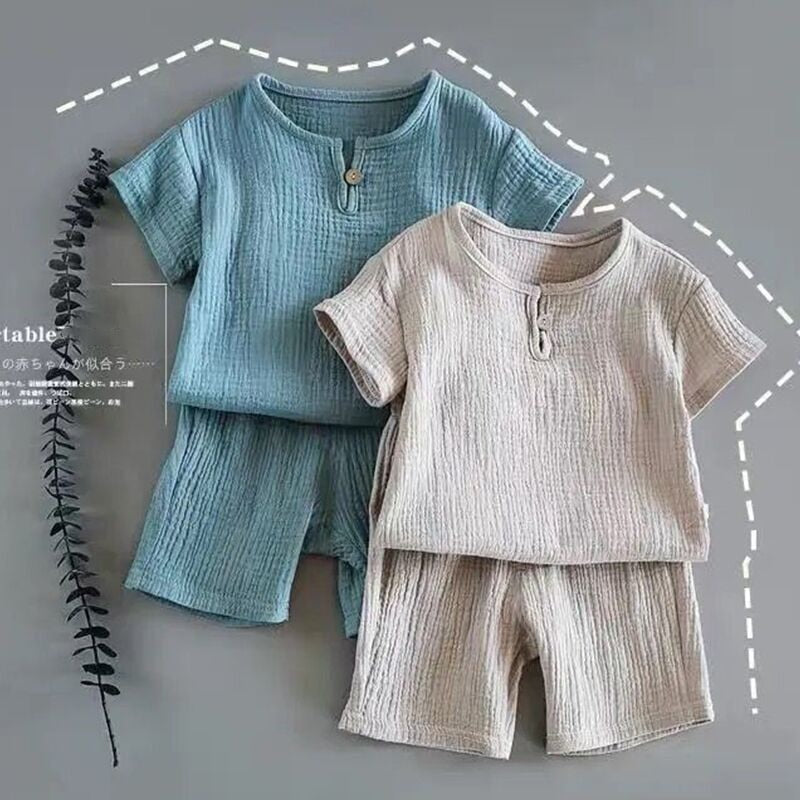 Boys And Girls Cotton Summer Suit  WT766