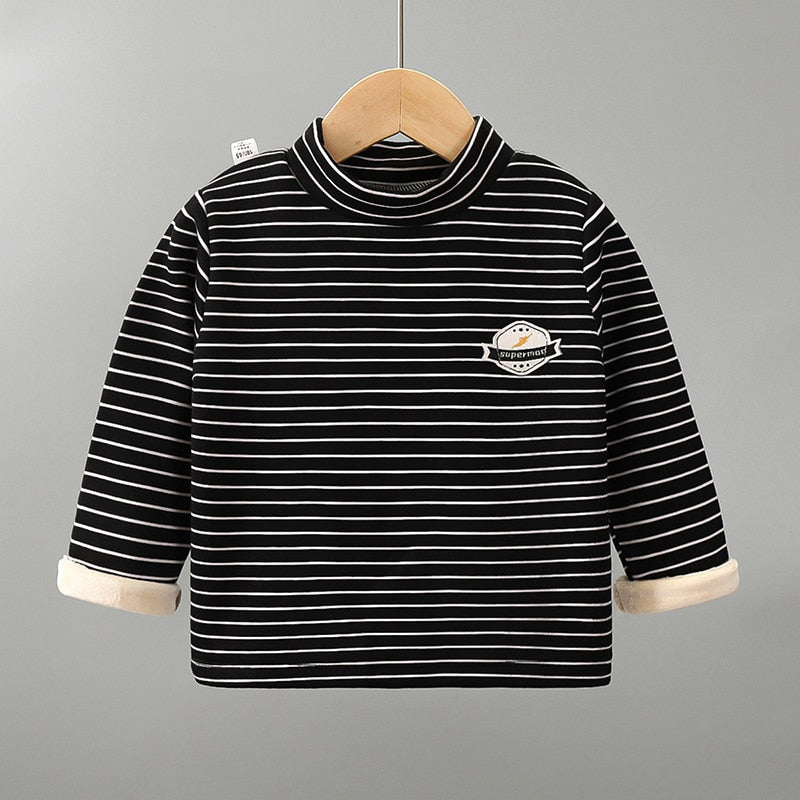 Children's Fleece Striped T-Shirt WTB40