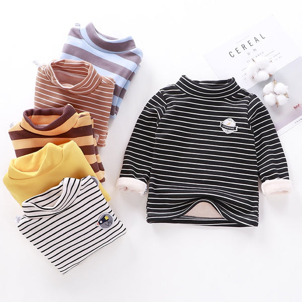 Children's Fleece Striped T-Shirt WTB40