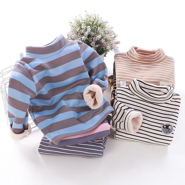 Children's Fleece Striped T-Shirt WTB40