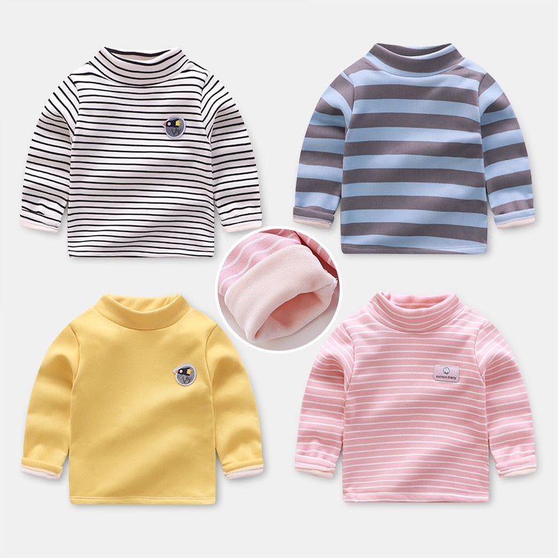 Children's Fleece Striped T-Shirt WTB40