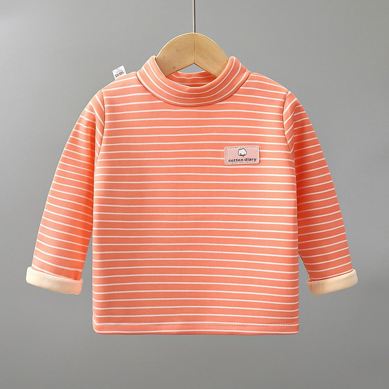 Children's Fleece Striped T-Shirt WTB40