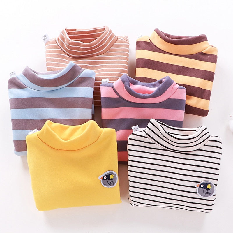 Children's Fleece Striped T-Shirt WTB40