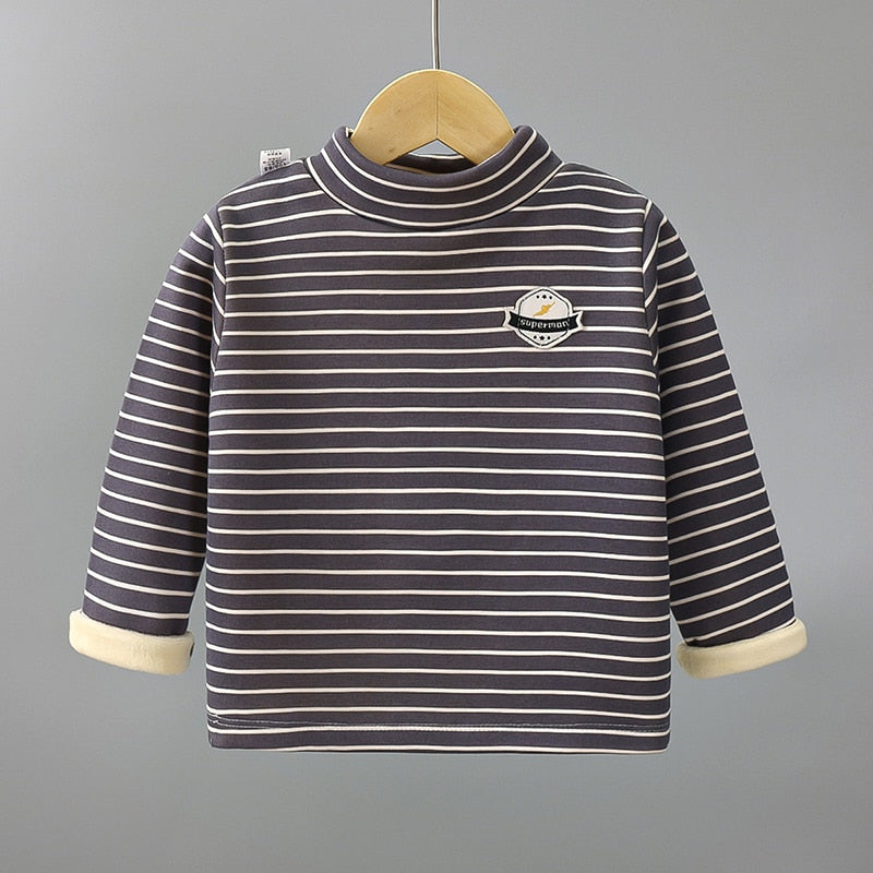 Children's Fleece Striped T-Shirt WTB40