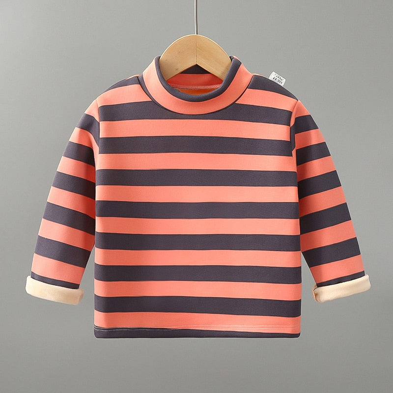 Children's Fleece Striped T-Shirt WTB40