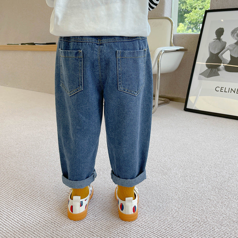 Children's  Boys Casual Pocket Retro Jeans WTP103