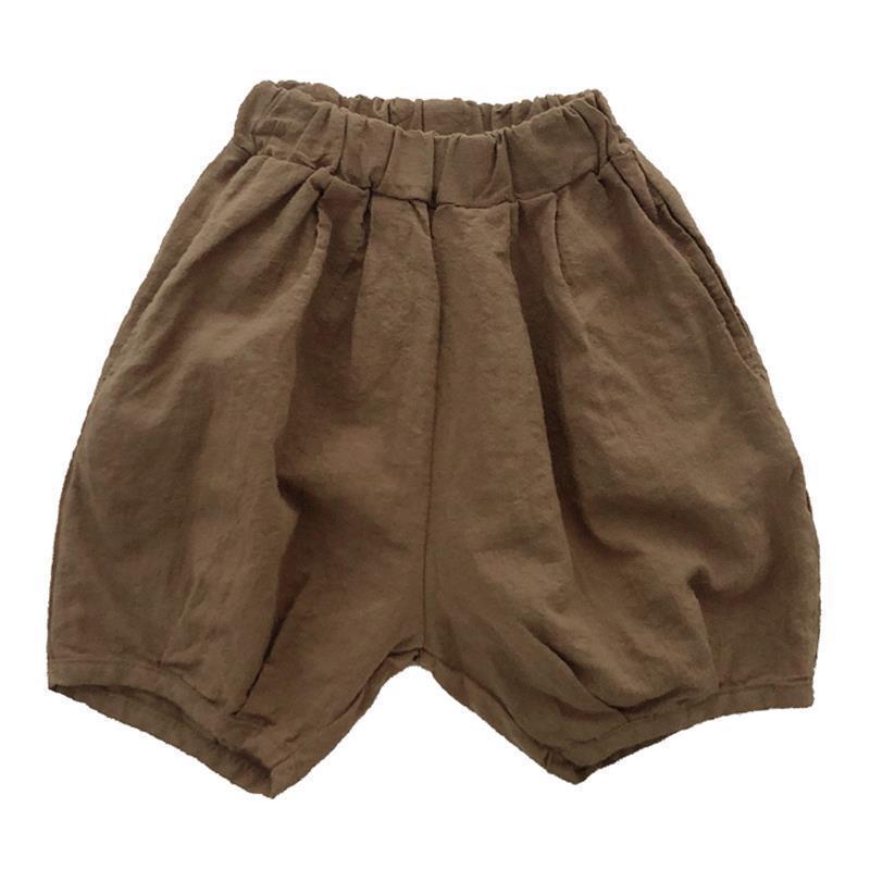 Children's Retro  Linen Knee Length Casual Loose Pants WT040