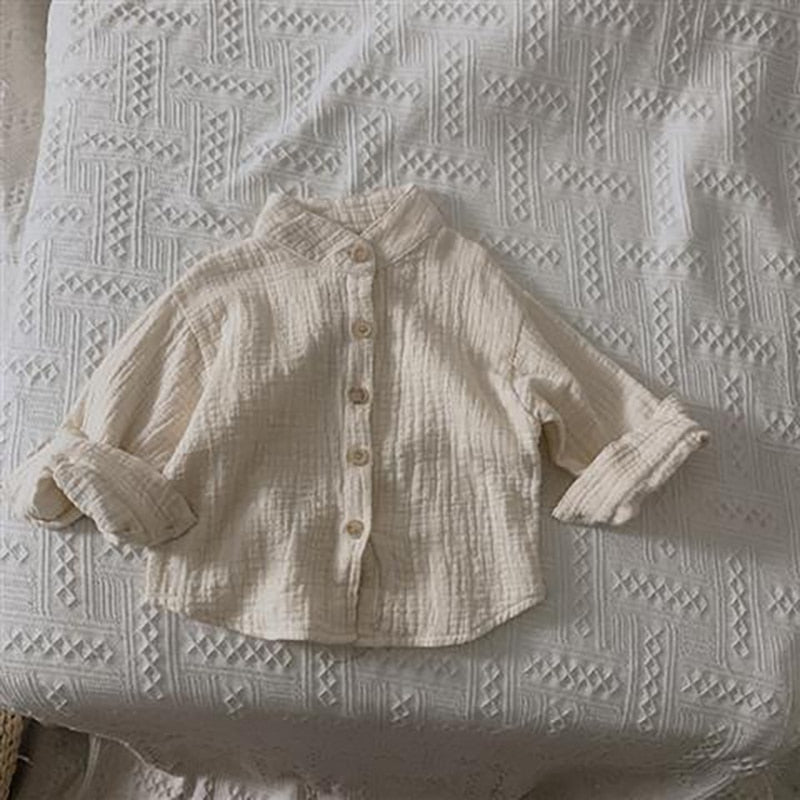 Children's Vintage Cotton Linen Shirt WT042