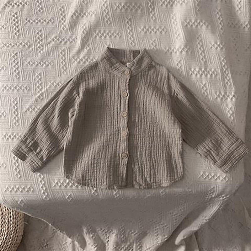 Children's Vintage Cotton Linen Shirt WT042