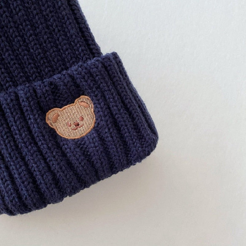 Cute Cartoon Bear Soft Warm Knitted Hats GH45