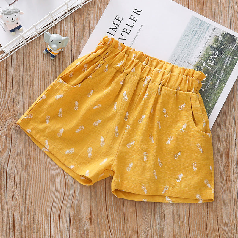 Girls'  Print Shorts  Casual Loose Beach Shorts Children's Clothing WTP47