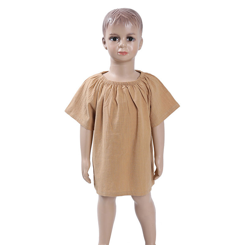Summer Girls Casual Comfortable Round Neck Short-Sleeve T-Shirts Top WT030