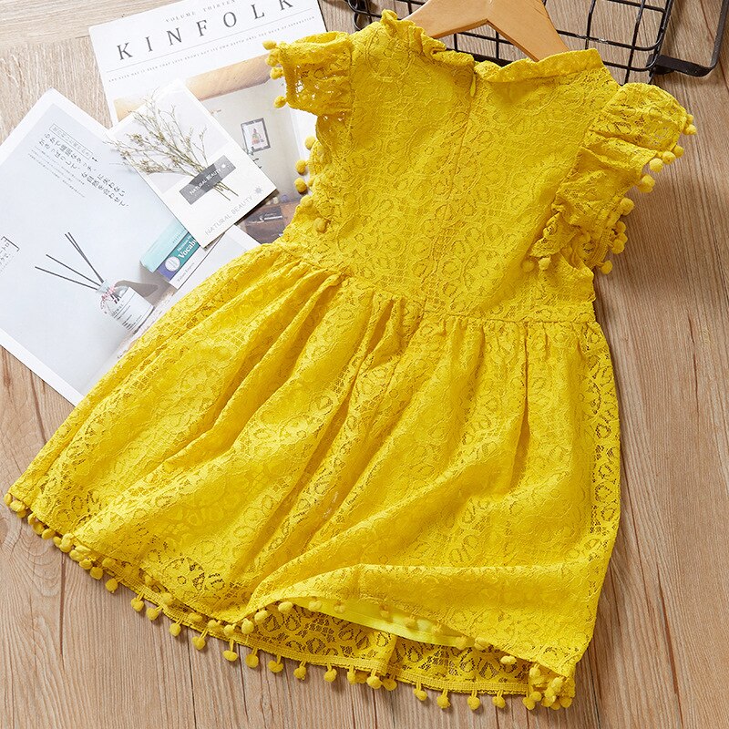 Children's Lace Cutout Lace Dress 223171KLG